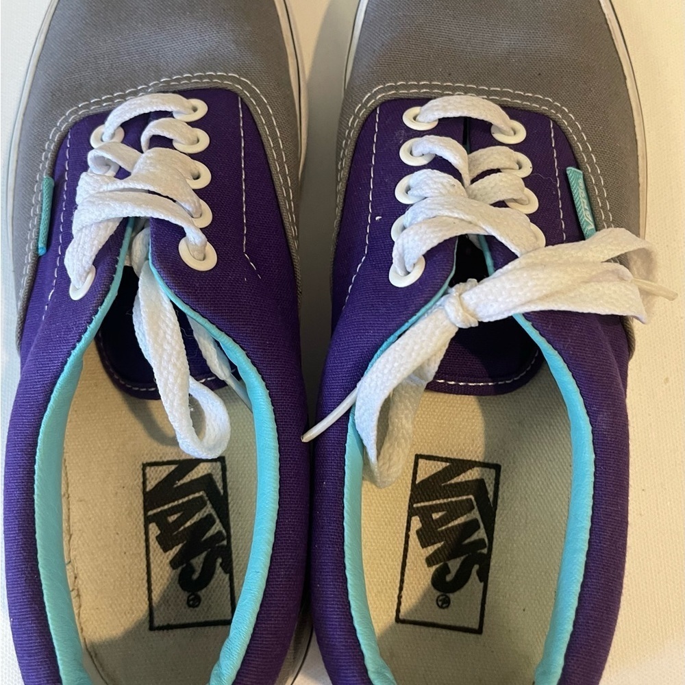Vans unisex LPE grey / purple 2 tone skate sneakers - Picture 4 of 8